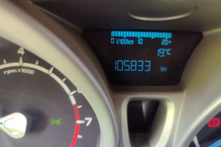 Used Ford EcoSport 2013 1.5L Manual Luxury Model Odometer Close Up