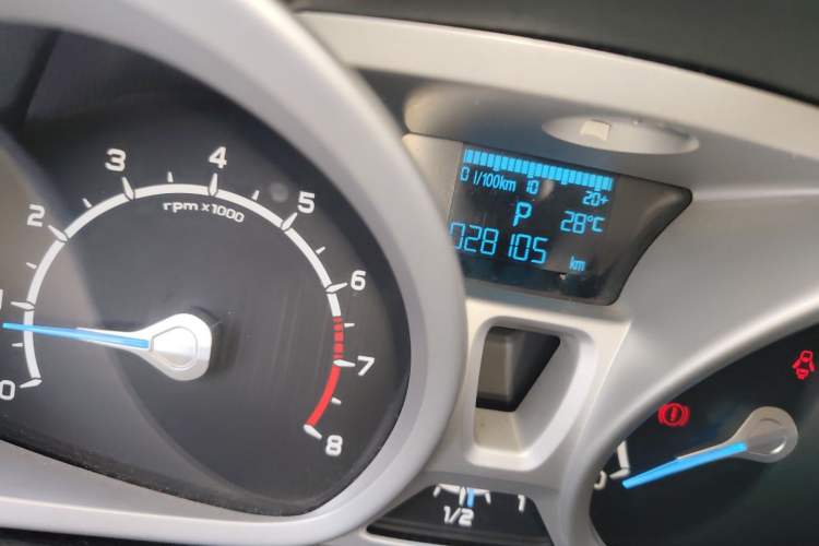 Used Ford EcoSport 2013 1.5L Automatic Prestige Model Odometer Close Up