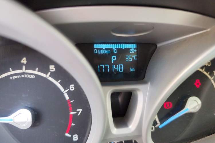 Used Ford EcoSport 2013 1.5L Automatic Prestige Model Odometer Close Up