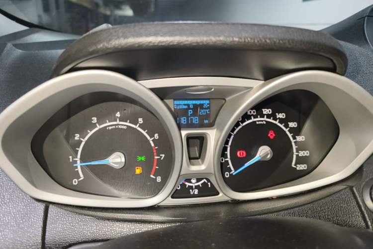 Used Ford EcoSport 2013 1.5L Automatic Prestige Model Odometer Close Up