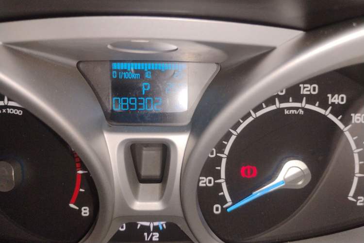 Used Ford EcoSport 2013 1.5L Automatic Prestige Model Odometer Close Up