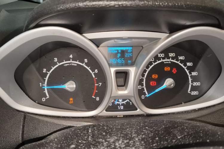 Used Ford EcoSport 2013 1.5L Automatic Prestige Model Odometer Close Up