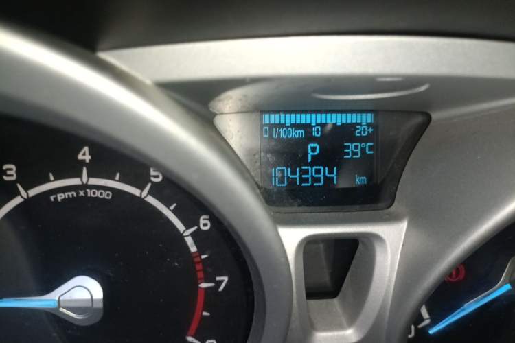 Used Ford EcoSport 2013 1.5L Automatic Prestige Model Odometer Close Up