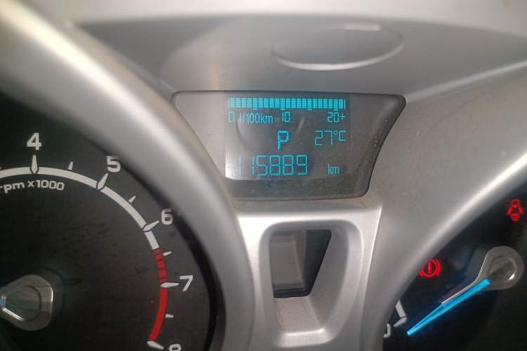 Used Ford EcoSport 2013 1.5L Automatic Prestige Model Odometer Close Up