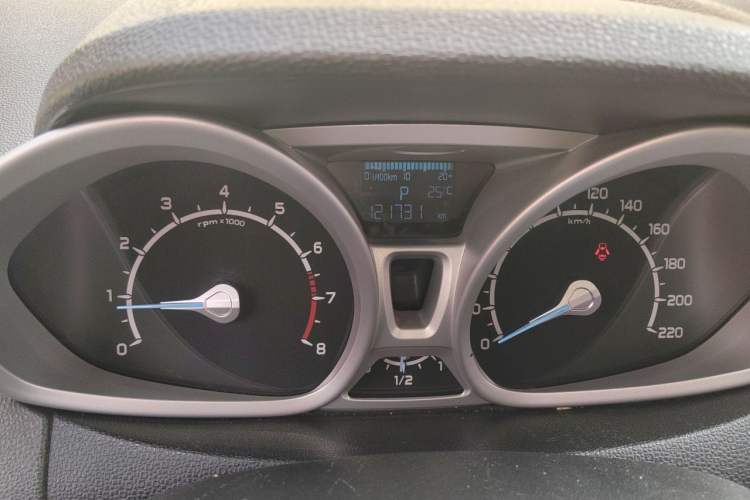 Used Ford EcoSport 2013 1.5L Automatic Prestige Model Odometer Close Up