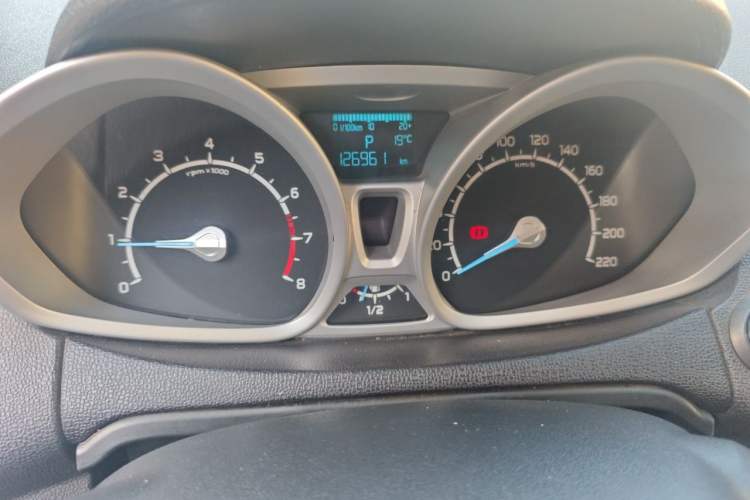 Used Ford EcoSport 2013 1.5L Automatic Prestige Model Odometer Close Up