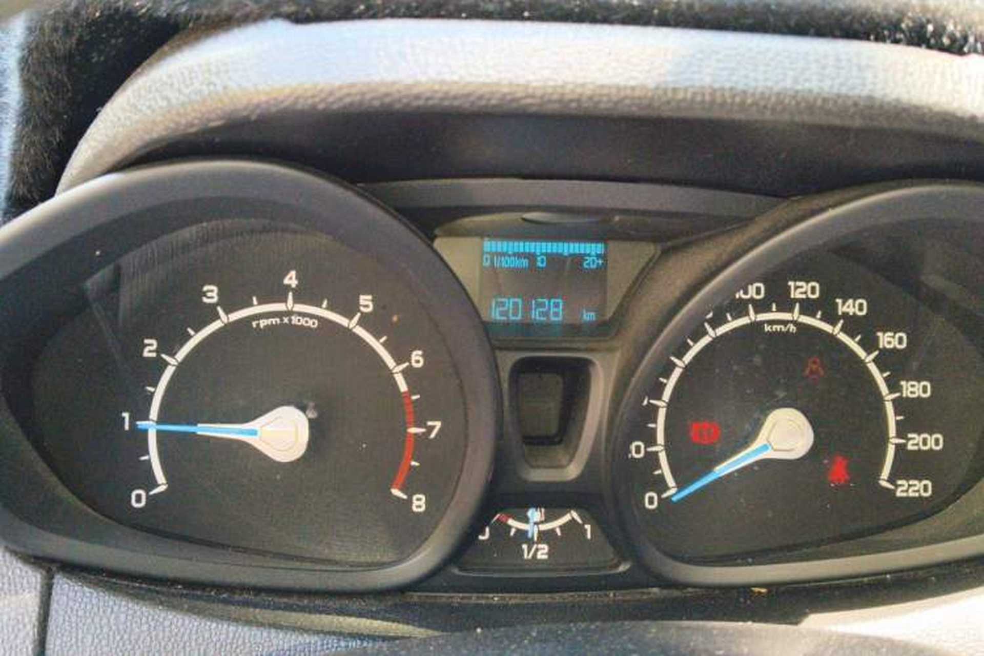 Used Ford EcoSport 2013 1.5L Manual Comfort Model Odometer Close Up