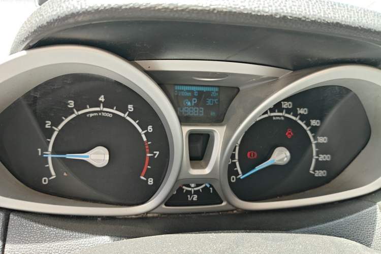 Used Ford EcoSport 2013 1.5L Automatic Prestige Model Odometer Close Up