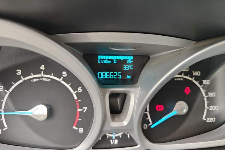 Used Ford EcoSport 2013 1.5L Manual Luxury Model Odometer Close Up