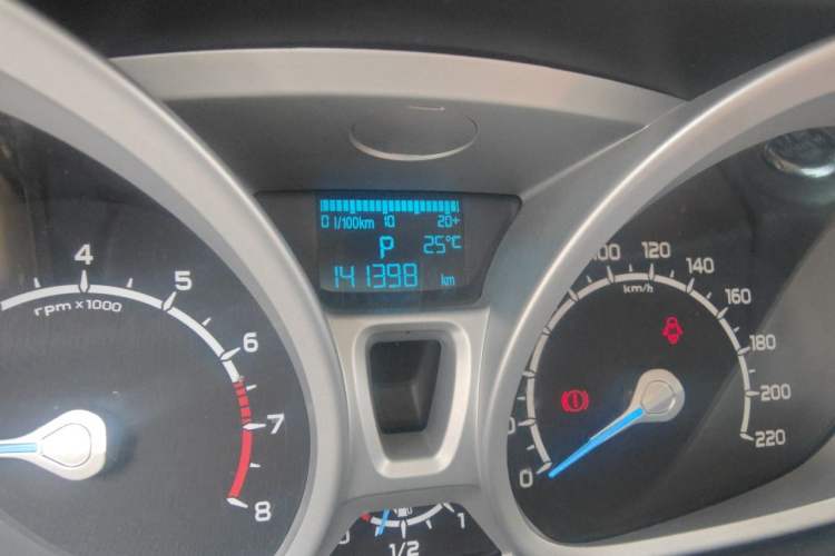 Used Ford EcoSport 2013 1.5L Automatic Prestige Model Odometer Close Up