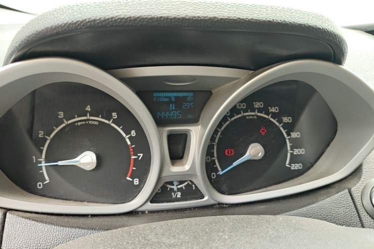Used Ford EcoSport 2013 1.5L Automatic Prestige Model Odometer Close Up