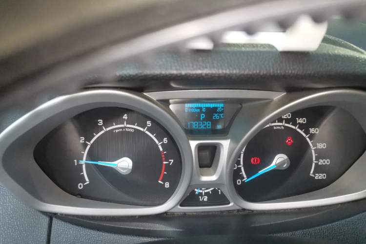 Used Ford EcoSport 2013 1.5L Automatic Prestige Model Odometer Close Up