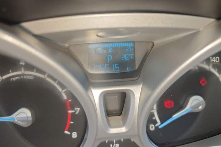Used Ford EcoSport 2013 1.5L Automatic Prestige Model Odometer Close Up