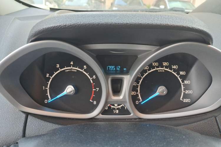 Used Ford EcoSport 2013 1.5L Automatic Prestige Model Odometer Close Up
