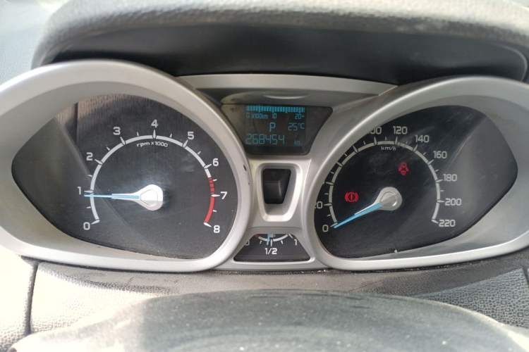 Used Ford EcoSport 2013 1.5L Automatic Prestige Model Odometer Close Up