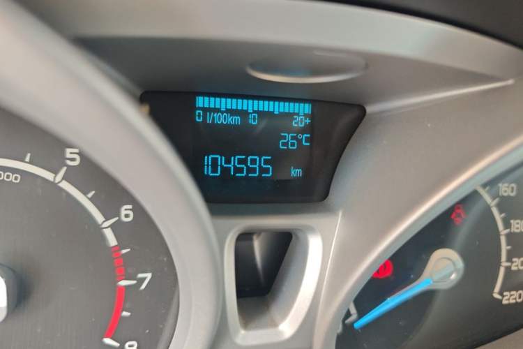 Used Ford EcoSport 2013 1.0L GTDi Manual Luxury Model Odometer Close Up
