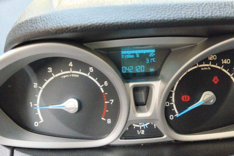 Used Ford EcoSport 2013 1.5L Manual Luxury Model Odometer Close Up