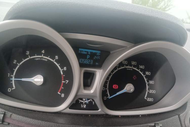 Used Ford EcoSport 2013 1.5L Automatic Prestige Model Odometer Close Up