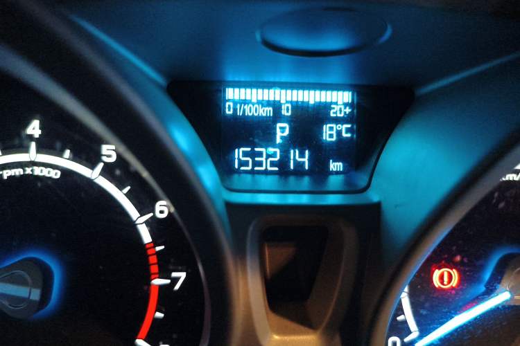Used Ford EcoSport 2013 1.5L Automatic Prestige Model Odometer Close Up