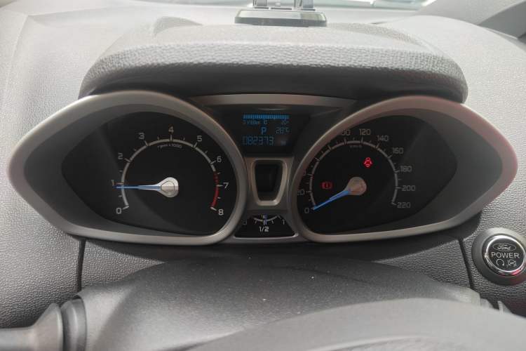 Used Ford EcoSport 2013 1.5L Automatic Prestige Model Odometer Close Up