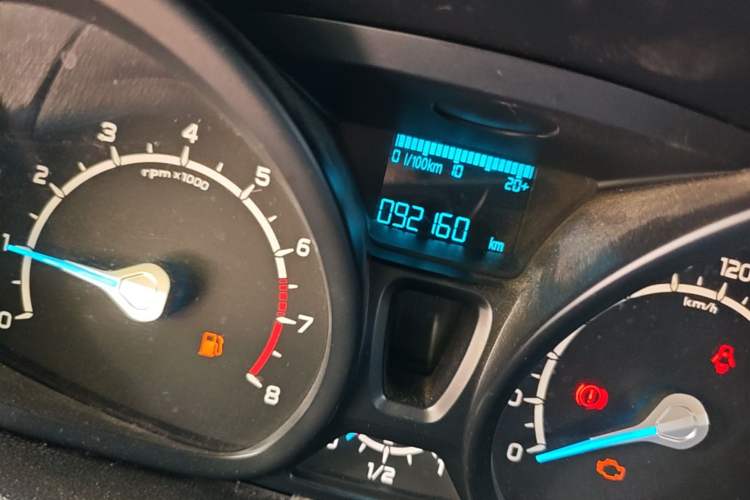 Used Ford EcoSport 2013 1.5L Manual Fashion Model Odometer Close Up