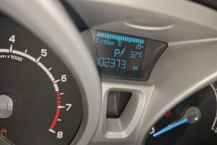 Used Ford EcoSport 2013 1.5L Automatic Prestige Model Odometer Close Up
