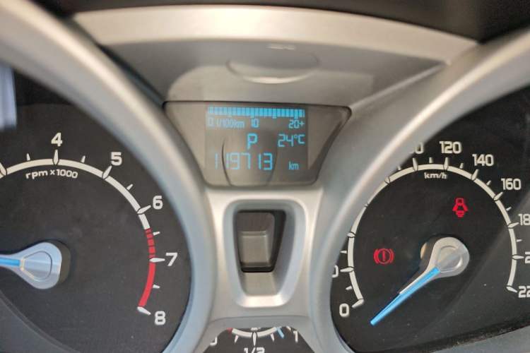 Used Ford EcoSport 2013 1.5L Automatic Prestige Model Odometer Close Up