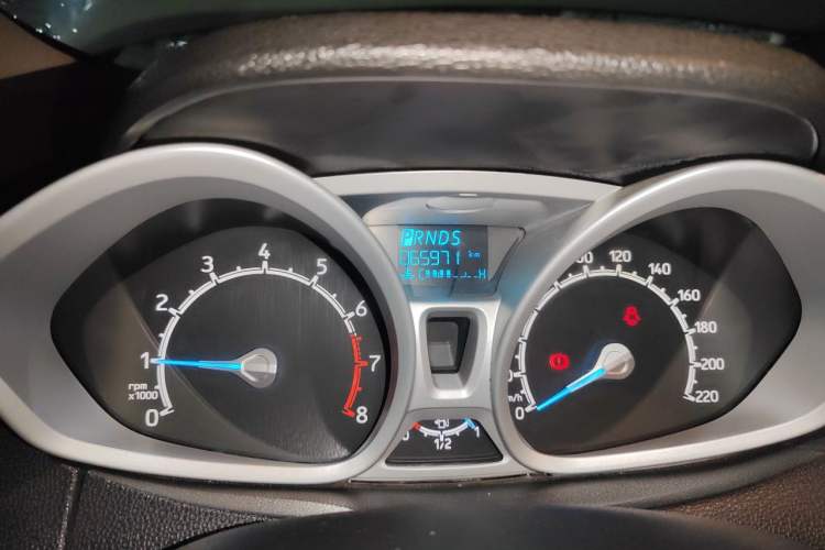 Used Ford EcoSport 2017 1.5L Automatic Prestige Model Odometer Close Up
