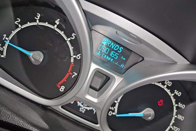 Used Ford EcoSport 2017 1.5L Automatic Prestige Model Odometer Close Up