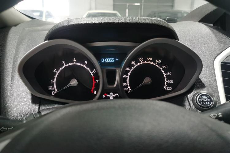 Used Ford EcoSport 2017 1.5L Automatic Prestige Model Odometer Close Up