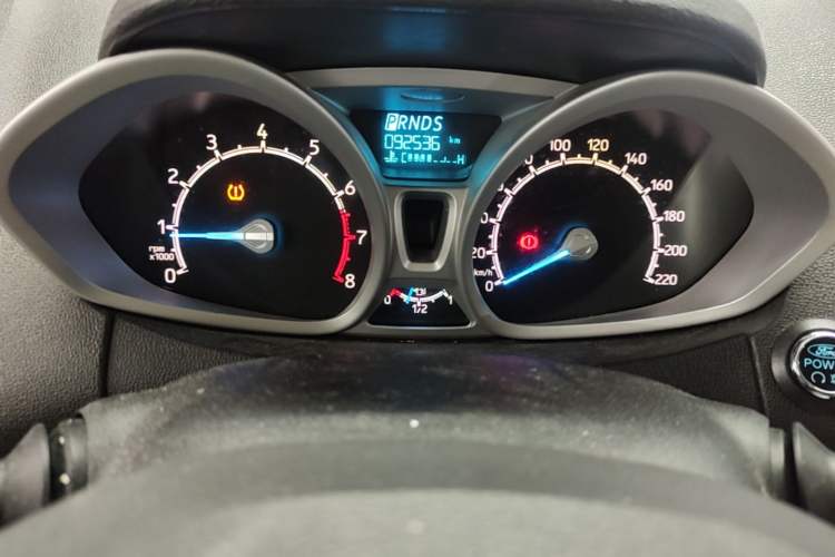 Used Ford EcoSport 2017 1.5L Automatic Prestige Model Odometer Close Up