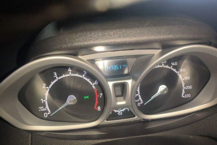 Used Ford EcoSport 2017 1.5L Automatic Prestige Model Odometer Close Up