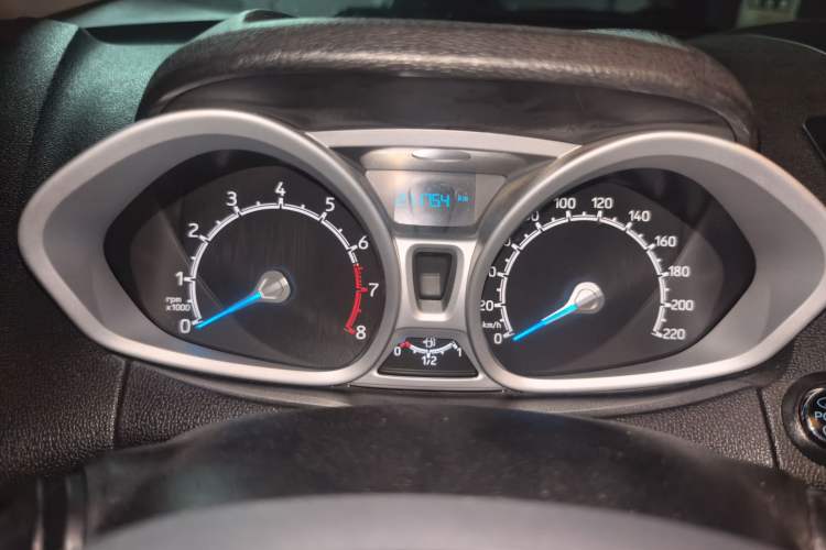 Used Ford EcoSport 2017 1.5L Automatic Prestige Model Odometer Close Up