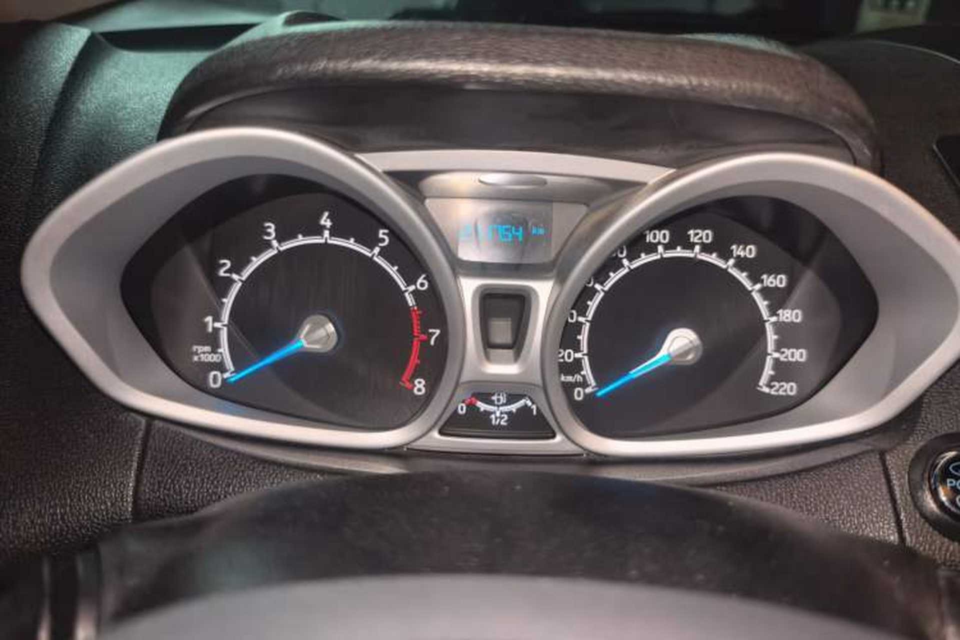 Used Ford EcoSport 2017 1.5L Automatic Prestige Model Odometer Close Up