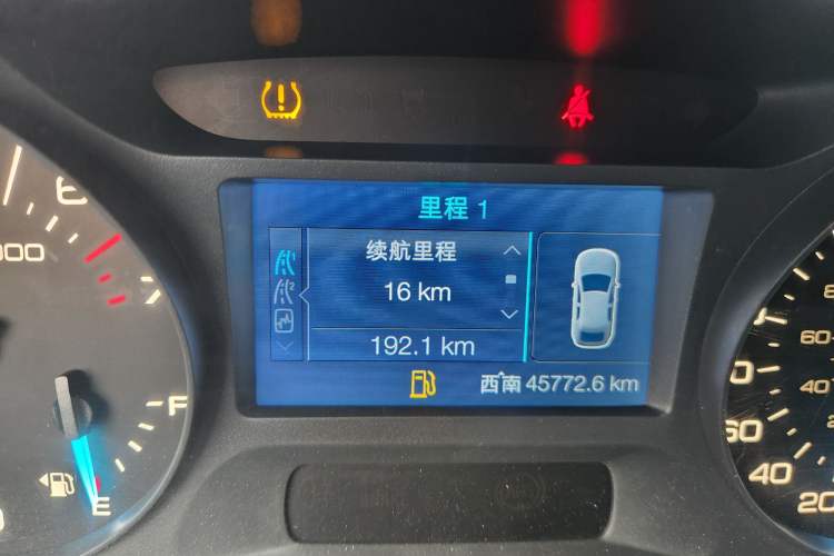 Used Ford Edge 2012 2.0T Elite Sunroof Edition Odometer Close Up