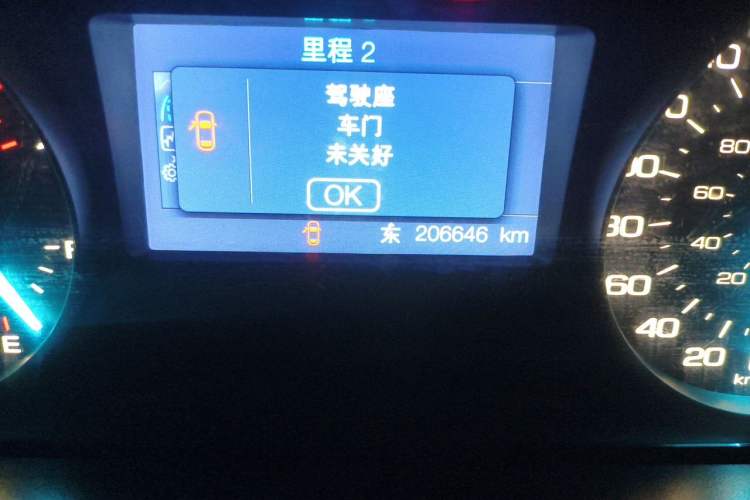 Used Ford Edge 2012 2.0T Elite Sunroof Edition Odometer Close Up