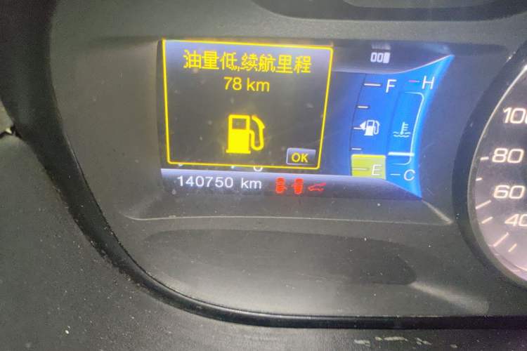 Used Ford Edge 2012 2.0T Zunrui Trim Odometer Close Up