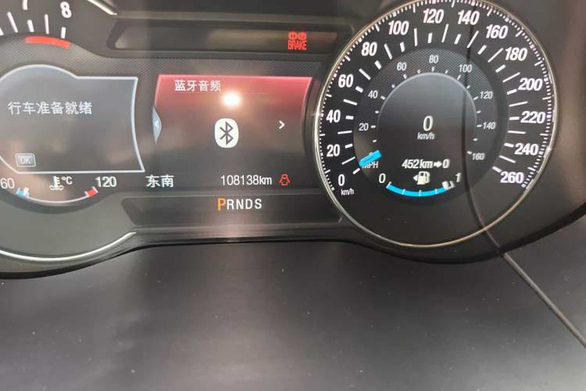 Used Ford Edge 2015 2.0T GTDi Four-Wheel Drive Prestige Model Odometer Close Up