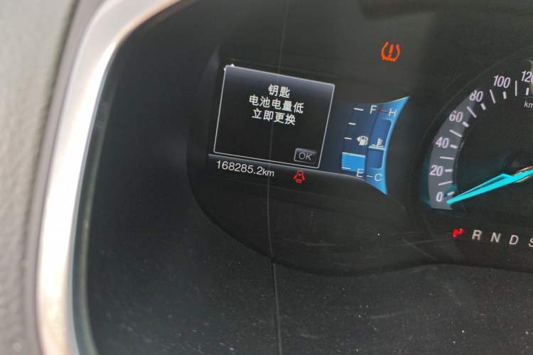 Used Ford Edge 2015 2.0T GTDi 4x4 High-Grade Model Odometer Close Up