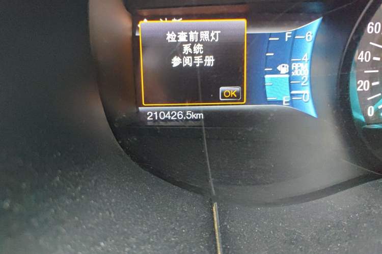 Used Ford Edge 2015 2.0T GTDi 4x4 High-Grade Model Odometer Close Up