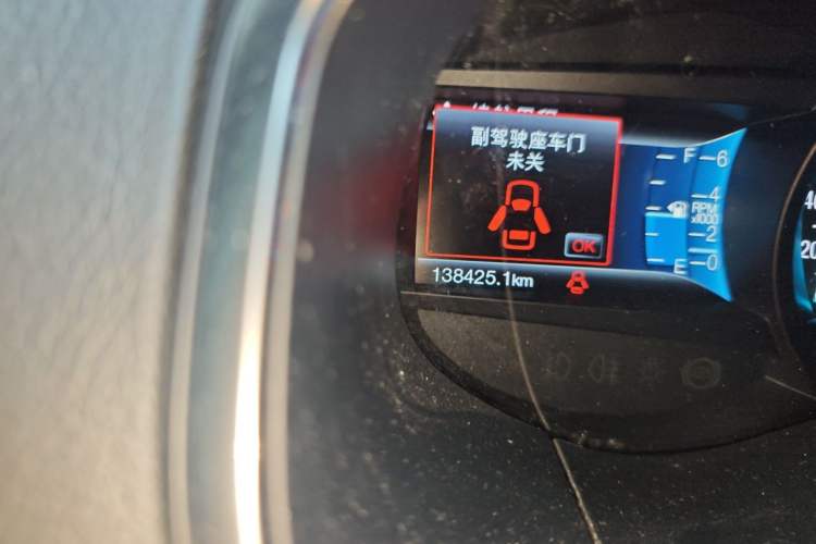 Used Ford Edge 2015 2.0T GTDi Two-Wheel-Drive High-Line Version Odometer Close Up