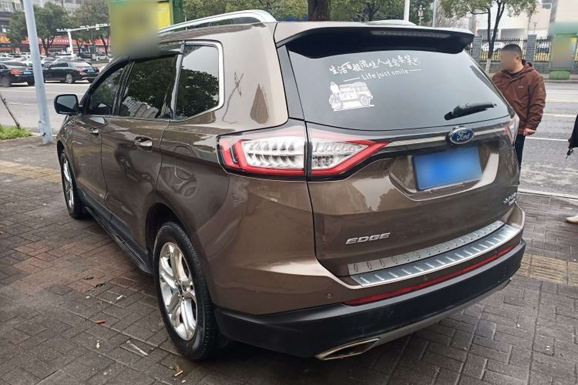 Used Ford Edge 2015 2.0T GTDi 4x4 High-Grade Model Rear Left 45 Deg