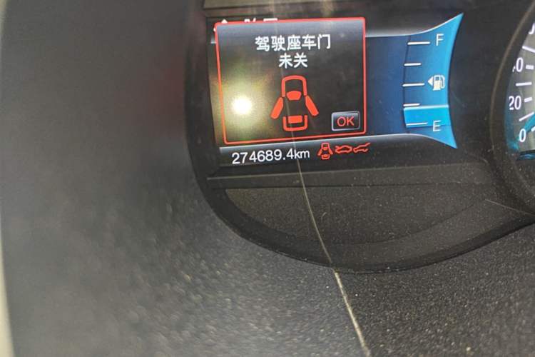 Used Ford Edge 2015 2.0T GTDi 4x4 High-Grade Model Odometer Close Up