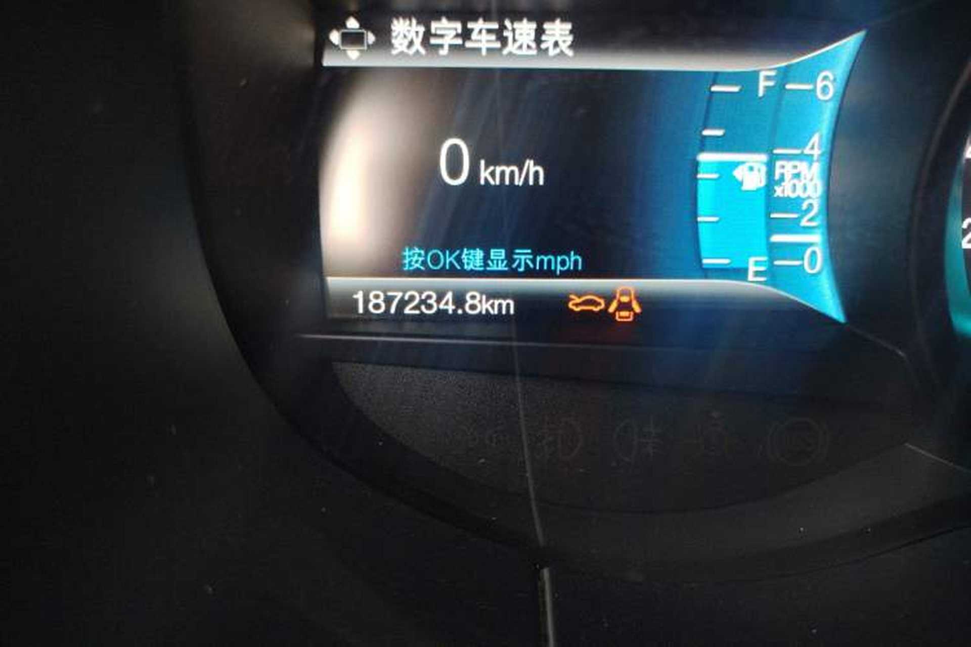 Used Ford Edge 2015 2.0T GTDi Two-Wheel-Drive High-Line Version Odometer Close Up