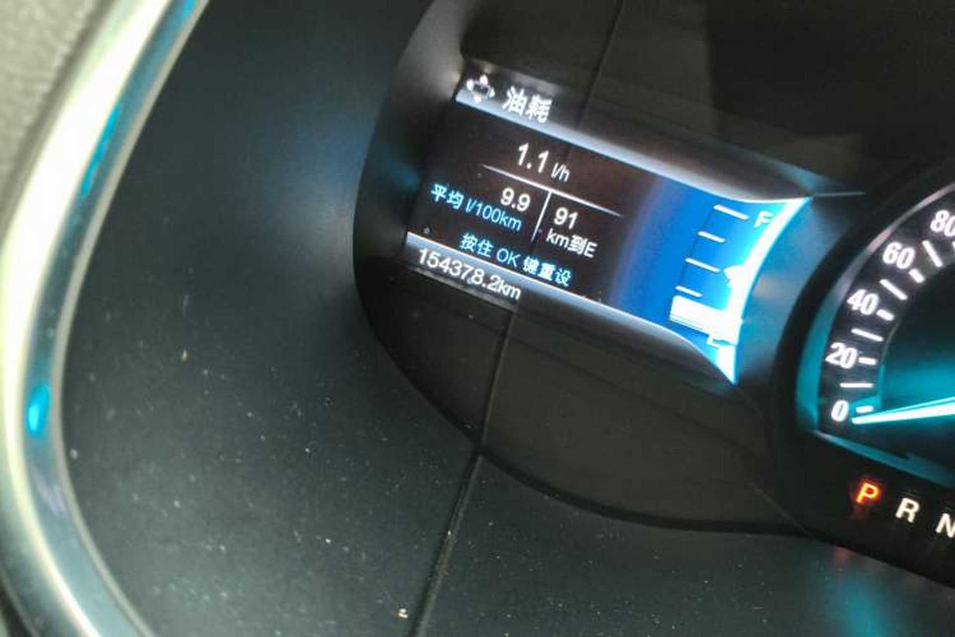 Used Ford Edge 2015 2.0T GTDi 4x4 High-Grade Model Odometer Close Up