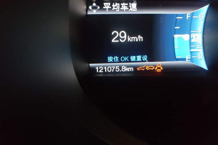 Used Ford Edge 2015 2.0T GTDi Two-Wheel-Drive High-Line Version Odometer Close Up