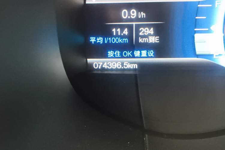 Used Ford Edge 2015 2.0T GTDi Two-Wheel-Drive High-Line Version Odometer Close Up