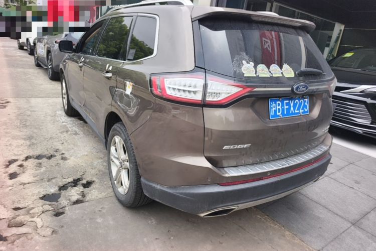 Used Ford Edge 2016 EcoBoost 245 Two-Wheel-Drive Titanium 7-Seater Rear Left 45 Deg