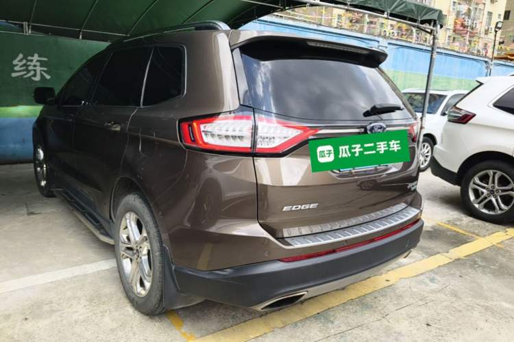Used Ford Edge 2016 EcoBoost 245 Two-Wheel-Drive Titanium 7-Seater Rear Left 45 Deg