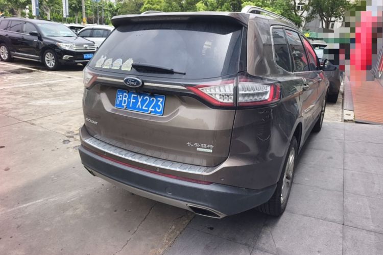 Used Ford Edge 2016 EcoBoost 245 Two-Wheel-Drive Titanium 7-Seater Rear Right 45 Deg